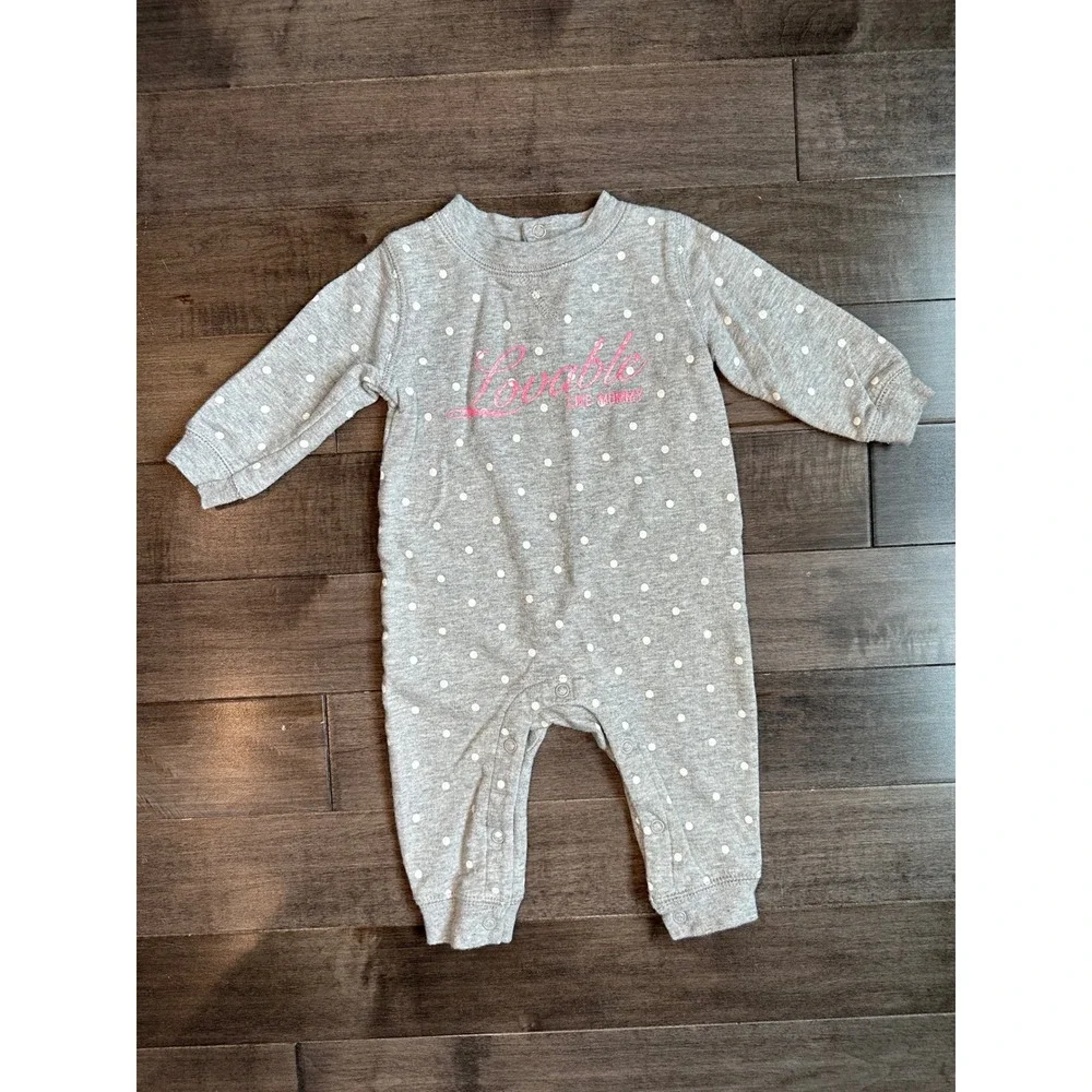 Carter's Baby Girl Gray Polka Dot‎ 